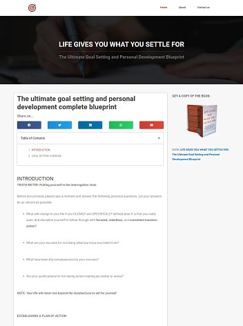 Ultimate Goal Setting and personal development blueprint - James Serengia