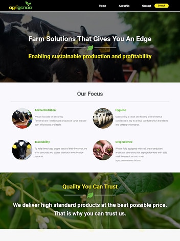 Agrigencia website